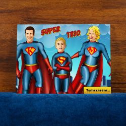 Super Rodzinka - obraz na płótnie